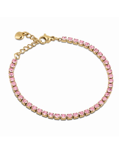 OPS GLIMMER bracciale tennis 3mm pvd oro rosa