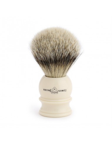 EDWIN JAGGER PENNELLO BARBA SILVER TIP LARGE IVORY