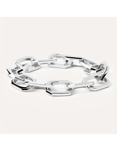 Pdpaola bracciale large signature chain silver